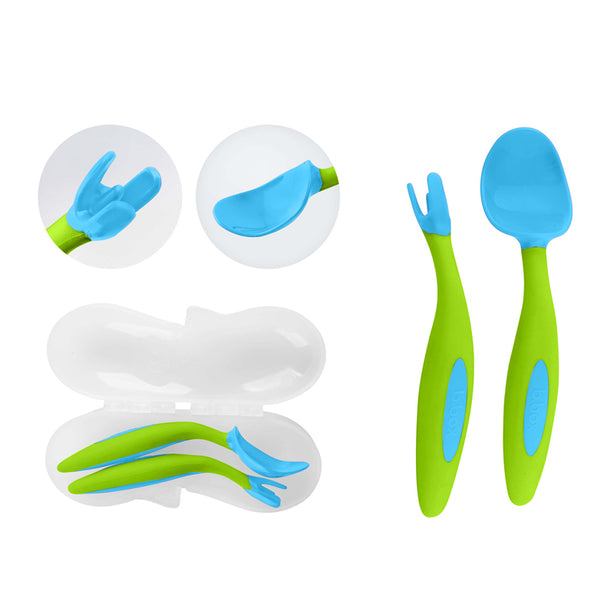 B.box Toddler Cutlery Set (Ocean Breeze)