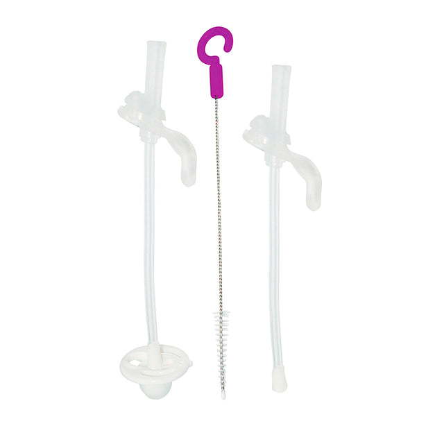 B.box Sippy Cup Replacement Straw + Cleaner (2 straws + 1 brush)