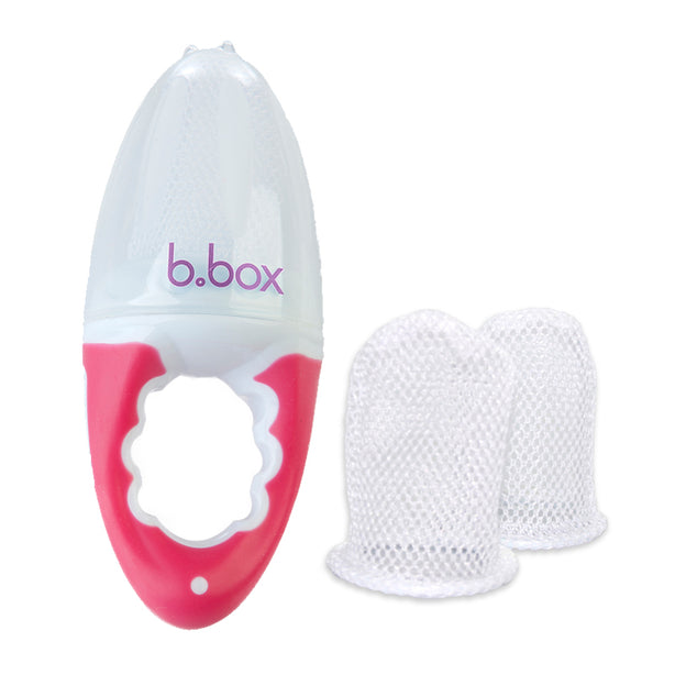 B.box Fresh Food Feeder with 2 mesh bags (Raspberry)