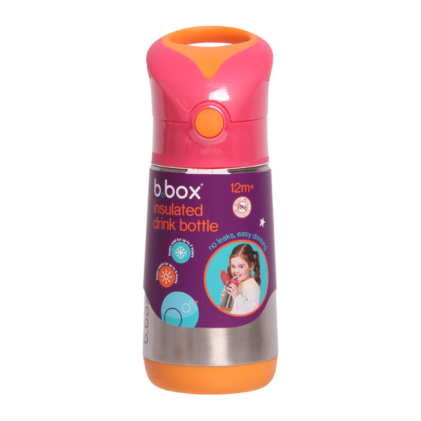 B.box Insulated Drink Bottle 350ml (Strawberry Shake)