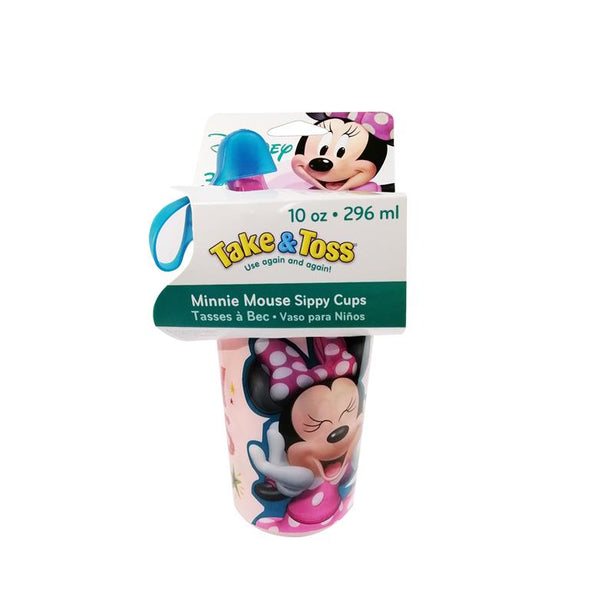 The First Years Disney Minnie Take&Toss 10oz Sippy Cups with Cap 3pk