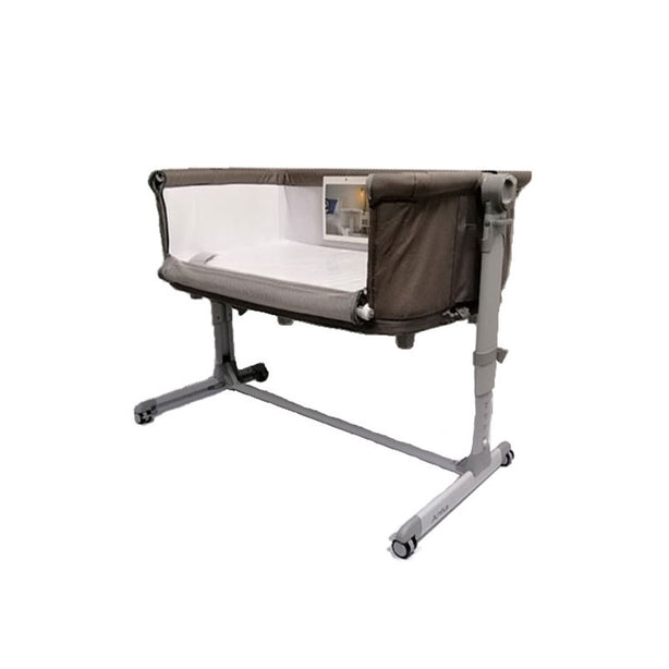 Zibos Anta Bedside Crib - With Travel Bag & Mosquito Net (Grey)