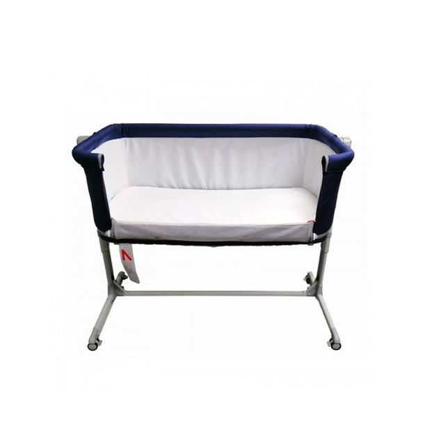 Zibos Anta Bedside Crib - With Travel Bag & Mosquito Net (Blue)