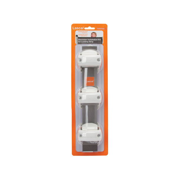 Lascal *KGA Bannister Installation Kit, Locking Strip, White