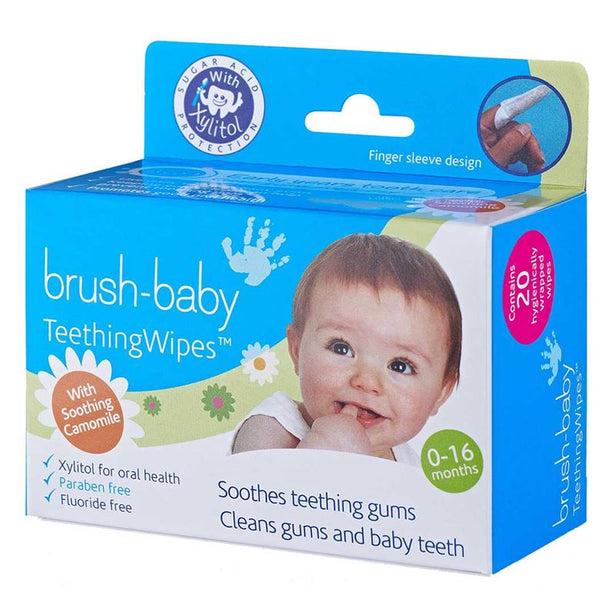 Brush-baby Teething Wipes 20pcs (0-16 months)