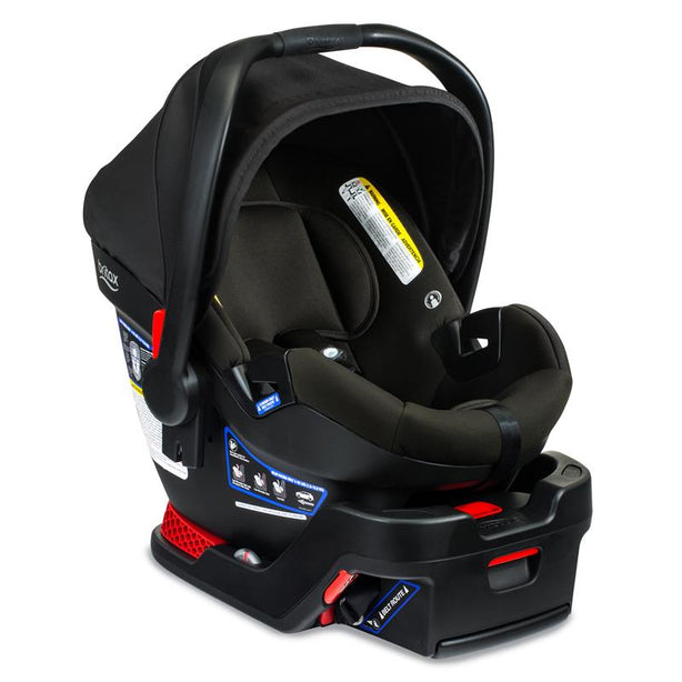 Britax Gravity II Stroller (Marble Blue) + B-Safe Gen2 Infant Car Seat (Eclipse Black) + Adapters - Travel System