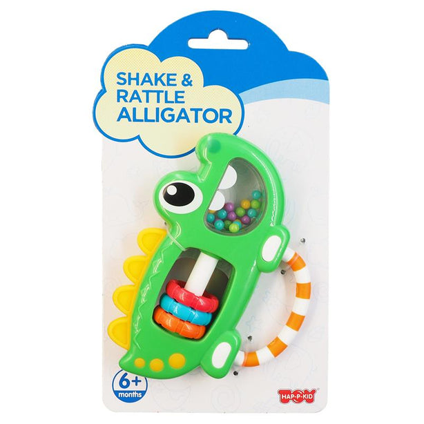 Hap-P-Kid Little Learner Shake & Rattle - Alligator