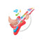 Hap-P-Kid Little Learner Magic Touch Guitar