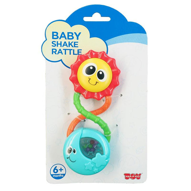 Hap-P-Kid Little Learner Baby Shake Rattle - Sun