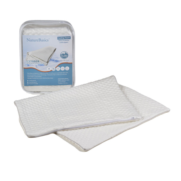 Nature Basics Cooling Touch Pillow Protector(with zipper)