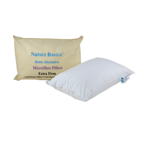 Nature Basics Extra Firm Microfibre Pillow
