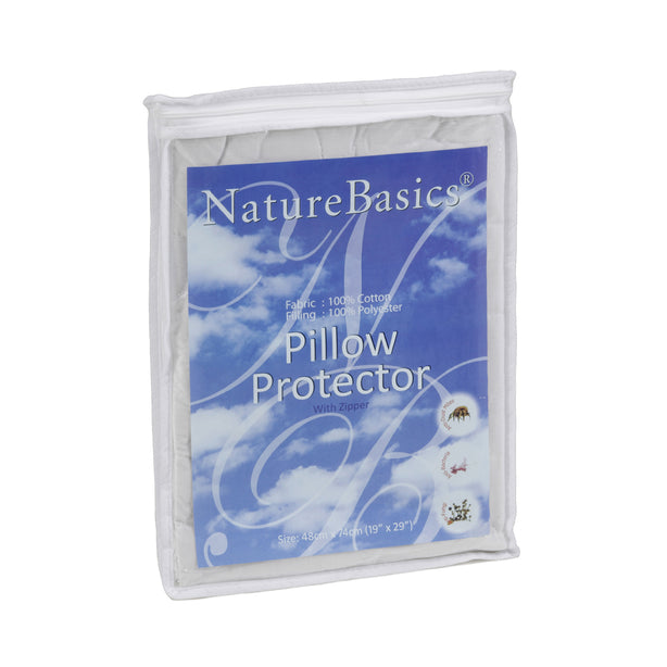 Nature Basics Anti-Dustmite 100% Cotton Pillow protector
