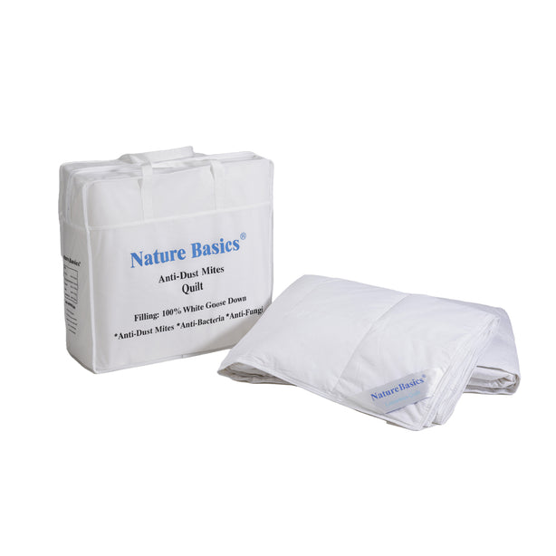 Nature Basics 100% White Goose Down Light Quilt