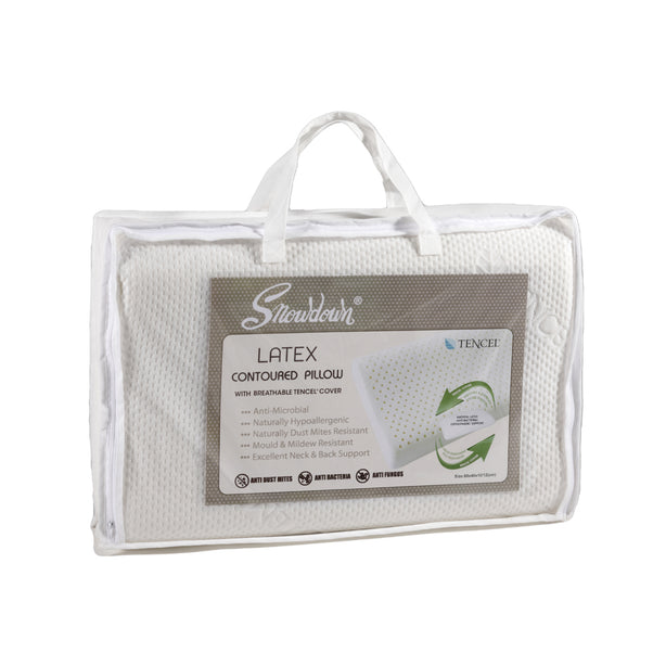 Snowdown Tencel Latex Contoured Pillow