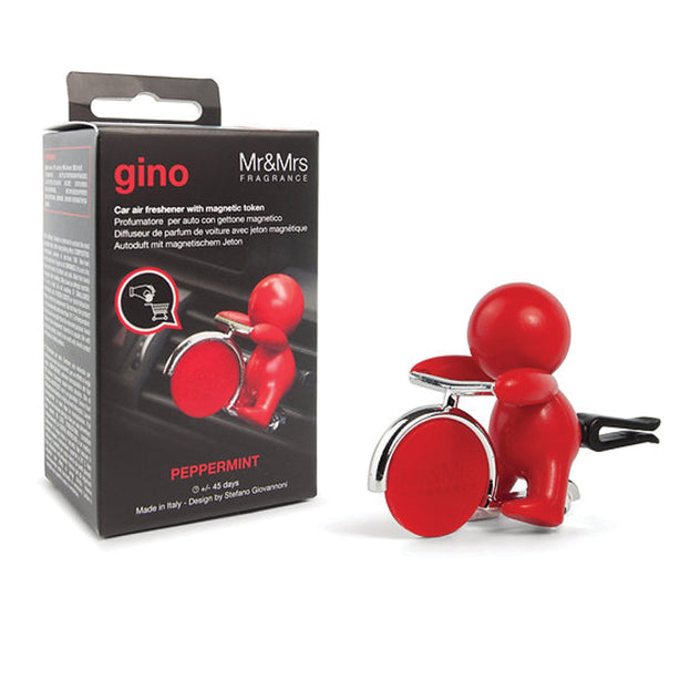 Mr & Mrs Fragrance Gino Fragrance for Car (With Token) - Red (Peppermint)