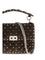 Valentino Garavani Medium Rockstud Spike suede Top Handle Bag - Ebony Brown