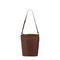 Small Calfskin Bucket Bag - Brown