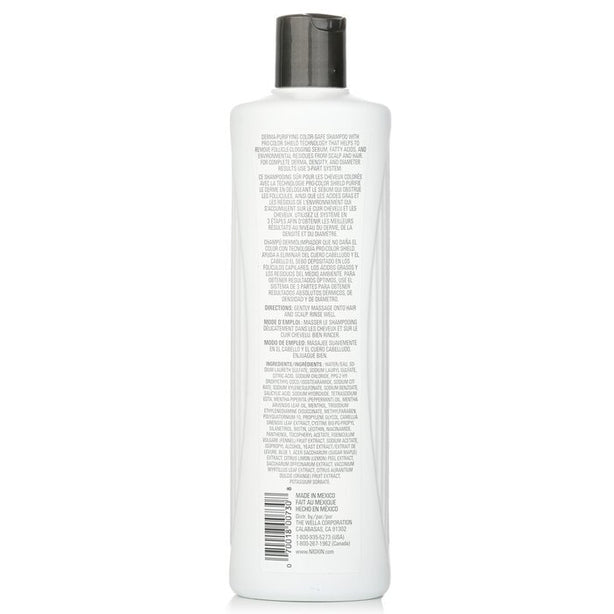 Derma Purifying System 3 Cleanser Shampoo (colored Hair, Light Thinning, Color Safe)
