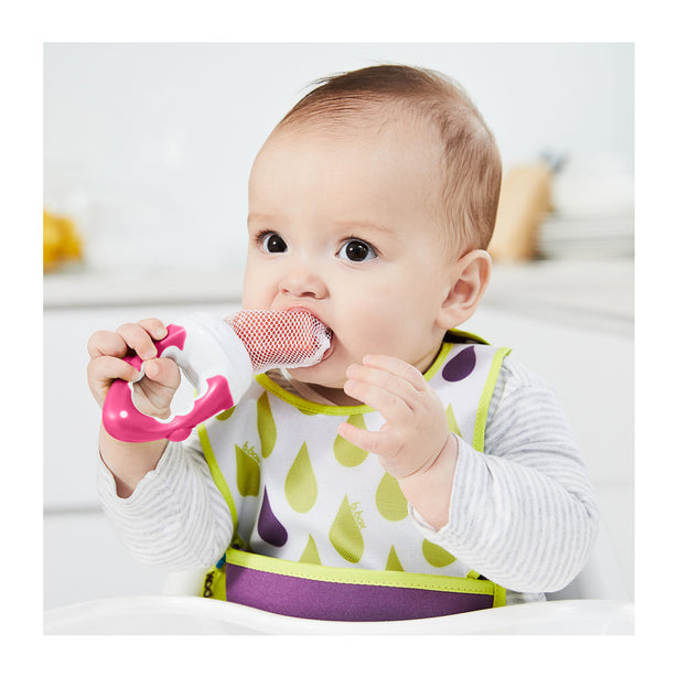 B.box Fresh Food Feeder with 2 mesh bags (Raspberry)