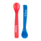 B.box Flexible Silicone Spoons (2pk) (Red/Blue)