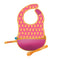B.box Travel Bib + Silicone Spoon (Hip Hop)