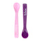 B.box Flexible Silicone Spoons (2pk) (Pink/Purple)