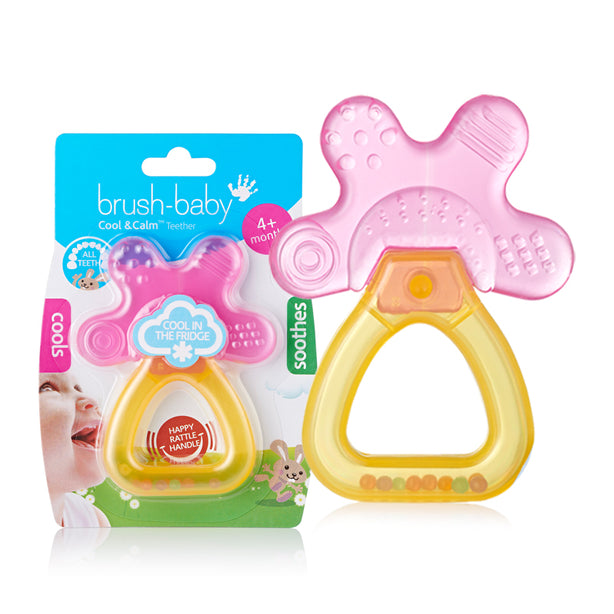 Brush-baby Cool & Calm Teether (Pink/Orange)