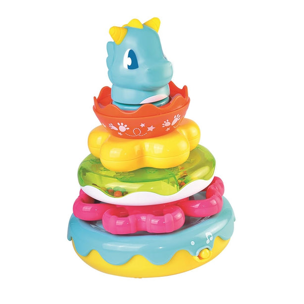 Hap-P-Kid Little Learner Wobbly Dino Stacking Rings
