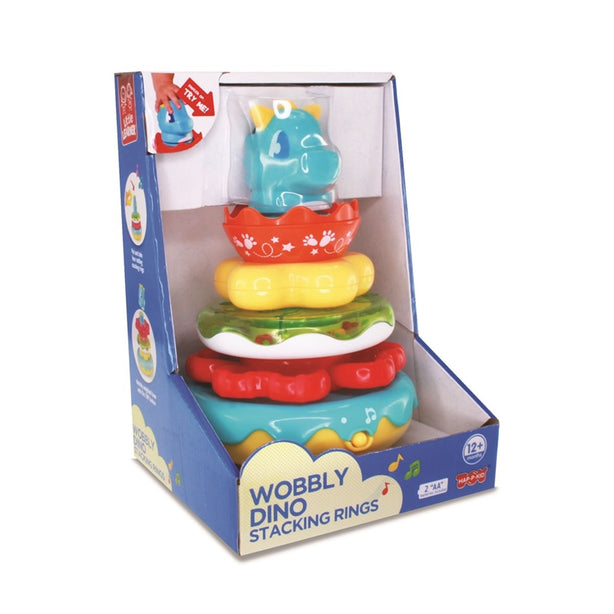 Hap-P-Kid Little Learner Wobbly Dino Stacking Rings
