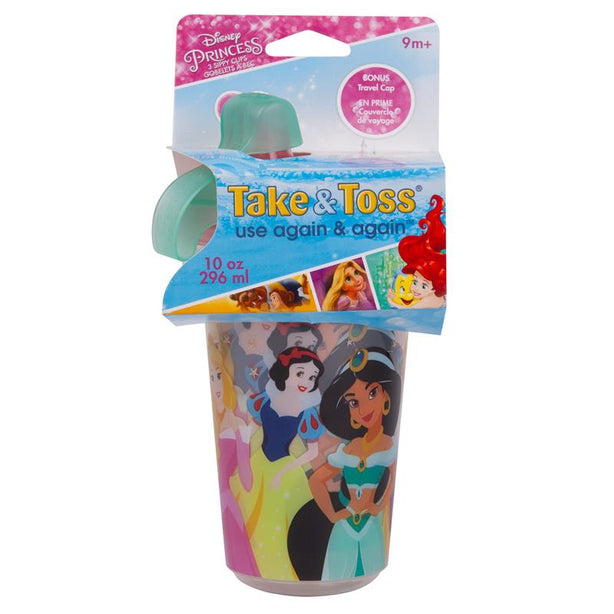 The First Years Disney Princess Take&Toss 10oz Sippy Cups with Cap 3pk