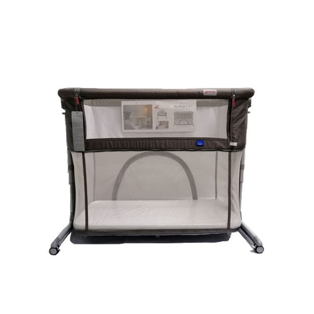 Zibos Anta Bedside Crib - With Travel Bag & Mosquito Net (Grey)