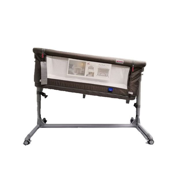 Zibos Anta Bedside Crib - With Travel Bag & Mosquito Net (Grey)