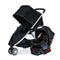 Britax B-Lively Stroller (Raven/Black) + B-Safe Gen2 Infant Car Seat (Eclipse Black) Travel System