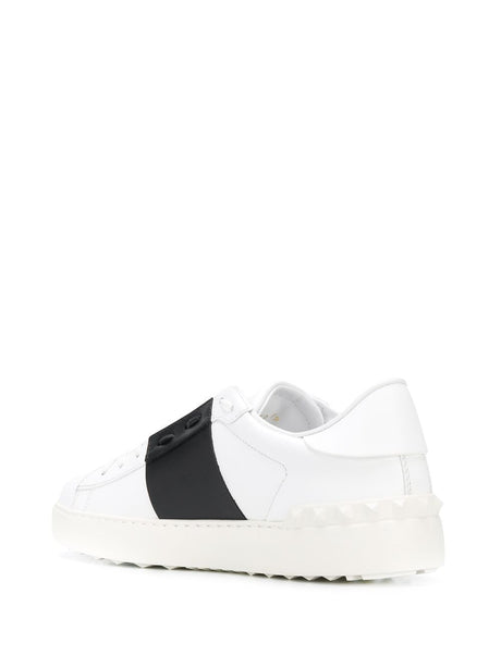 Open Sneakers in White/Black