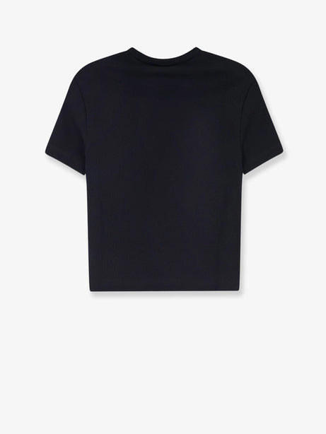 Fendi Cropped stretch cotton t-shirt - Black