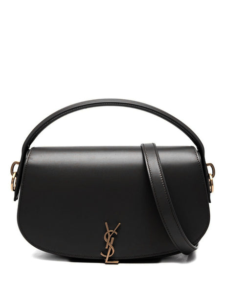 Saint Laurent Voltaire Calfskin Shoulder Bag - Black