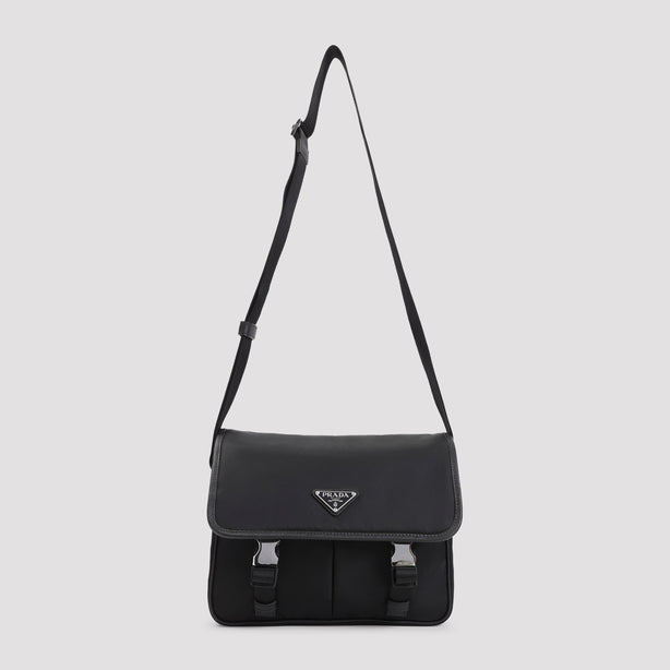 Black Re-Nylon Crossbody Bag
