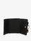 Chloe' Mini Alphabet Trifold Leather Wallet - Black