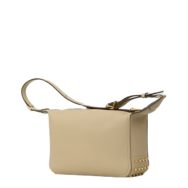 Metal Dots Mini Calfskin Crossbody - Nero