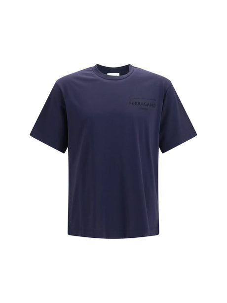 Ferragamo Logo T-shirt - New Navy