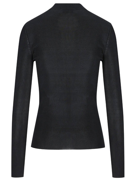Saint Laurent Black Silk T Shirt