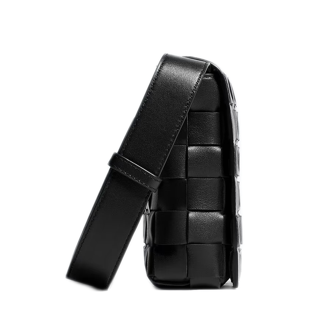 Small Calfskin Messenger - Black