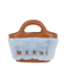 Tropicalia Fur Clutch - Light blue