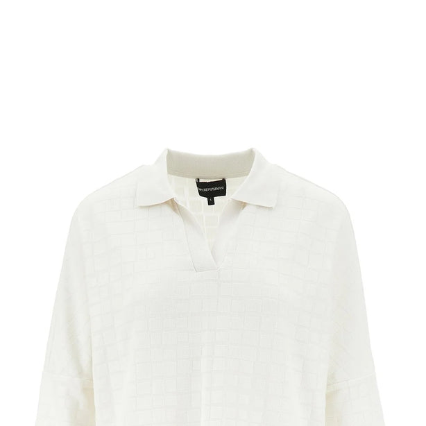 EMPORIO ARMANI Jacquard knit polo shirt