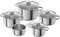 Zwilling Joy 5 Pc Cookware Set - 16 Cm Saucepan No Lid, 20 Cm Stew Pot, 16 Cm, 20 Cm, 24 Cm Stock Pot