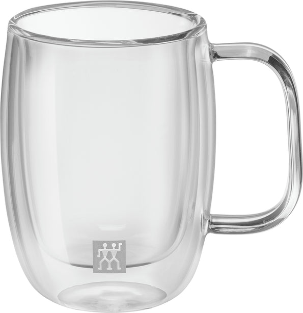 Zwilling Sorrento Plus 2 Pcs Latte Glass Set With Handle, 0.45 L