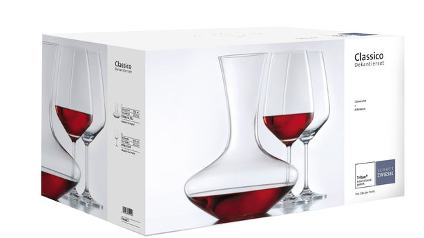 Schott Zwiesel Tritan® Crystal Classico Decanter Set with 6 Wine Glasses
