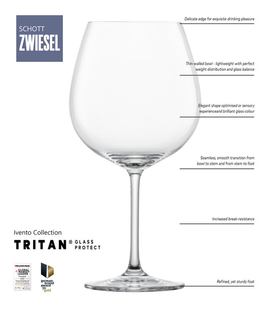 Schott Zwiesel Tritan® Crystal Ivento Burgundy Red Wine Glass (Box of 6)