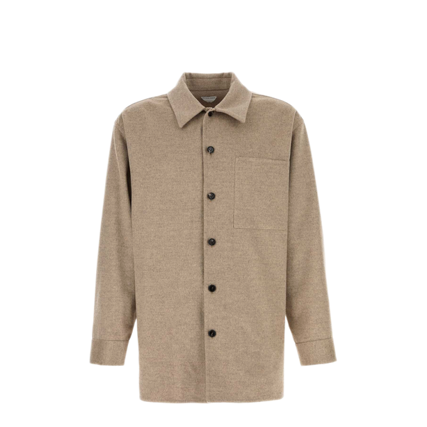 Light Wool Cash Overshirt Sandshell