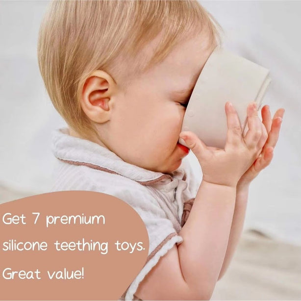 NYZE Count & Stack Silicone Teething Cups